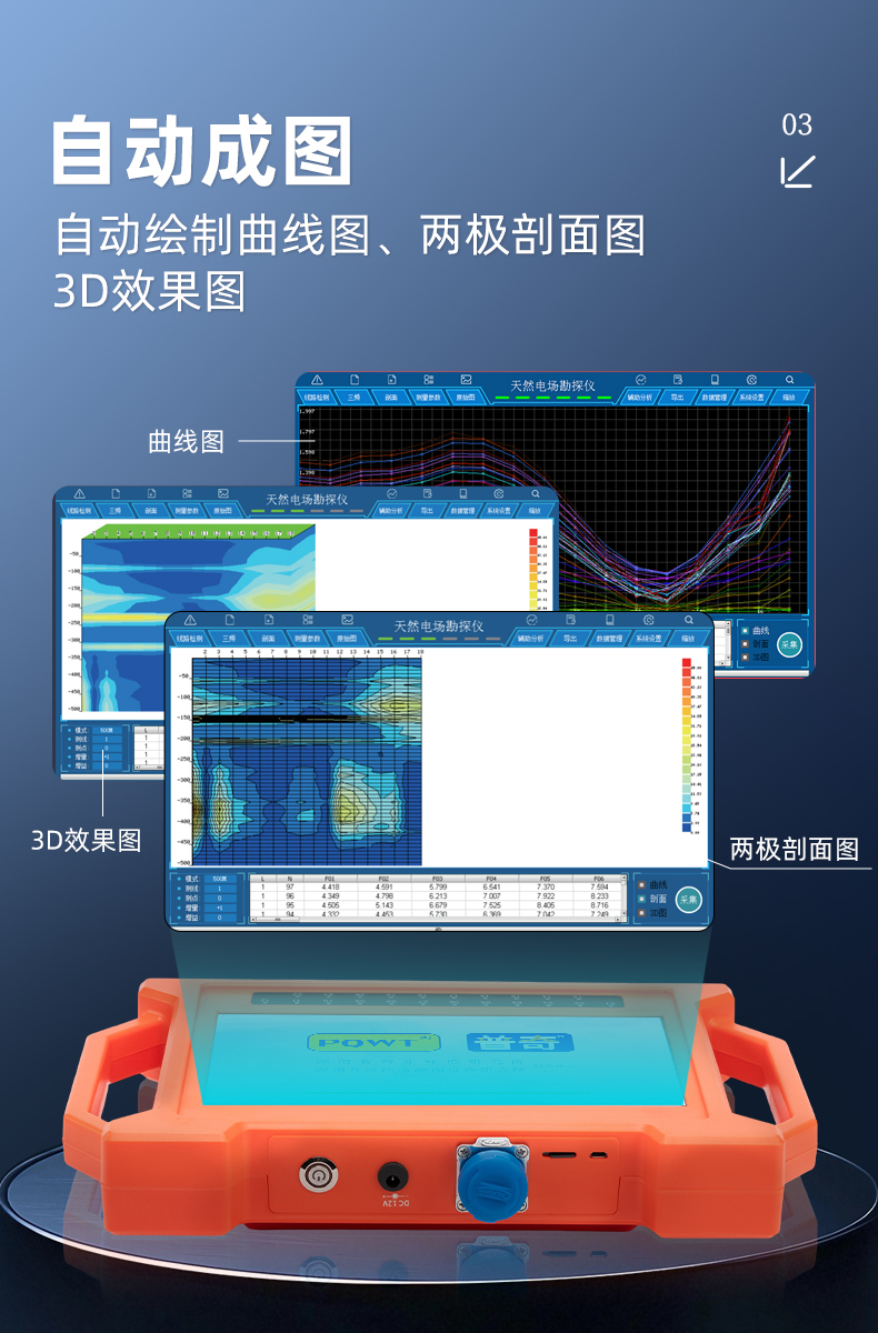 普奇GT500A天然電場勘探儀